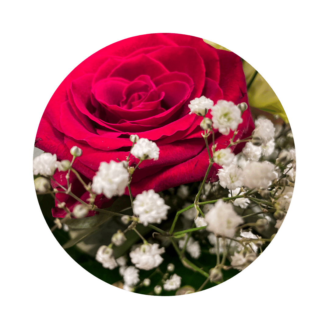 Blumenstrauß Dora Tharandt. Detailbild.