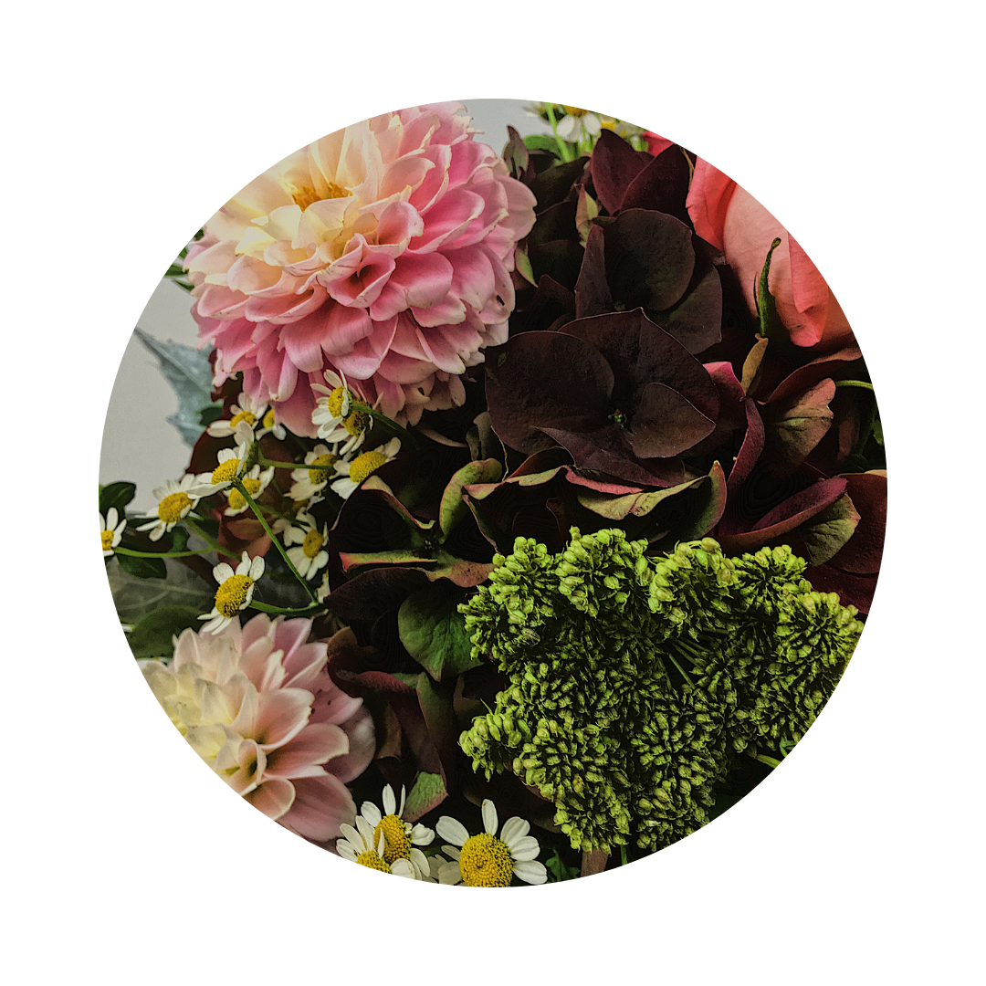 Blumenstrauß Rosalie Leuben. Detailbild.